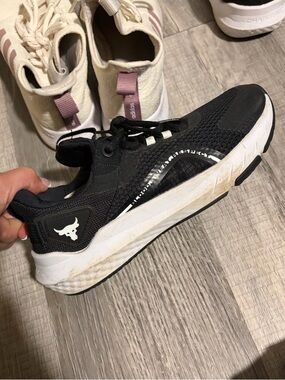 Under Armour Black Training Sneaker with White Accents